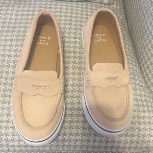 Janie and Jack Beige suede Loafers